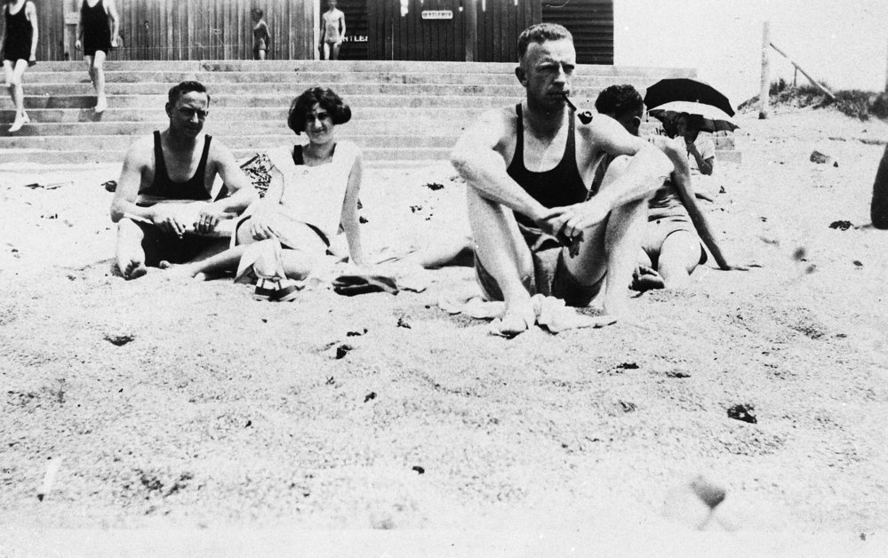 Group of bathers on Dee Why Beach