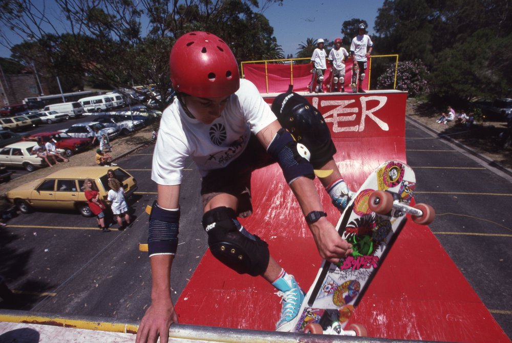 Skateboarding at Narrabeen Lakes Festival