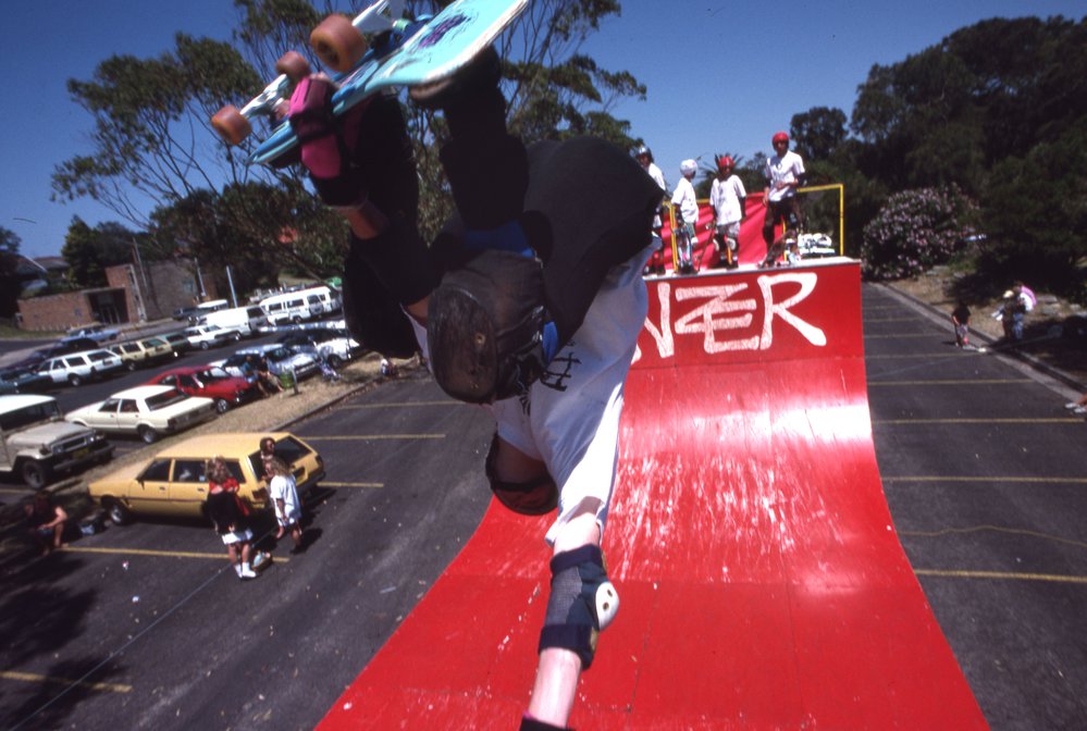 Skateboarding at Narrabeen Lakes Festival