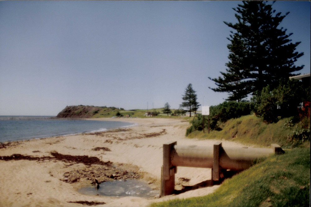 Drainage pipes Fishermans Beach, Collaroy