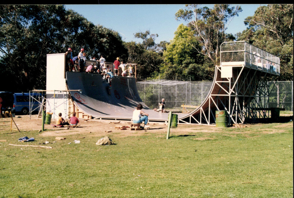Soundproofing skateboard ramp, Lionel Watts Park, Frenchs Forest