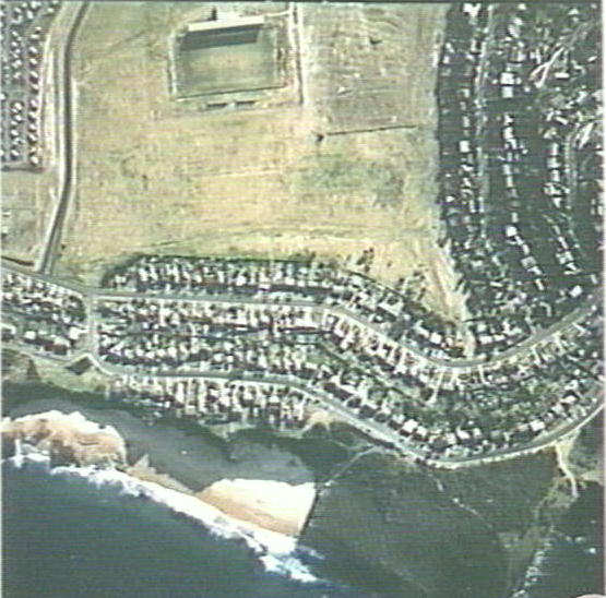 Aerial view of Turimetta Beach and Warriewood