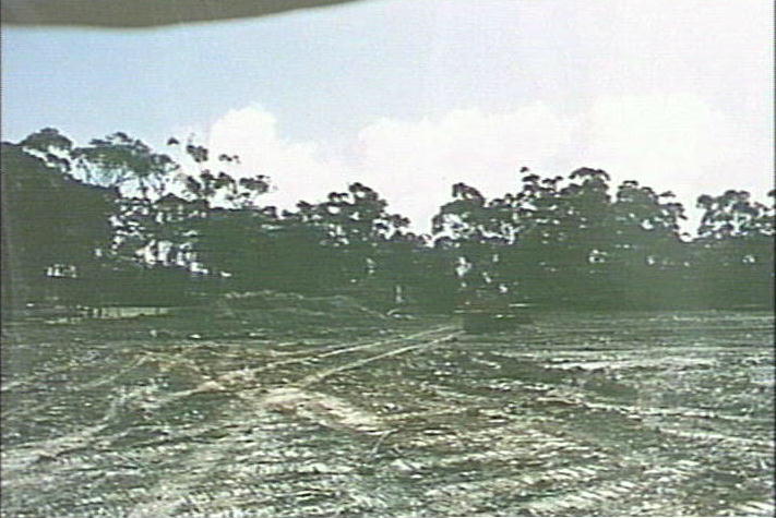 Excavation work on Davidson High School