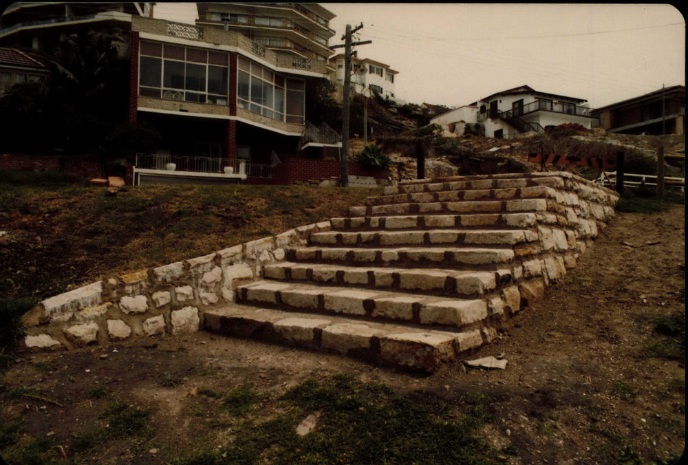 Steps leading to Freshwater Beach carpark from Undercliff Street