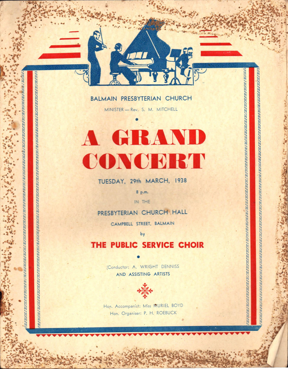 Manly Musical Club A Grand Concert 1938