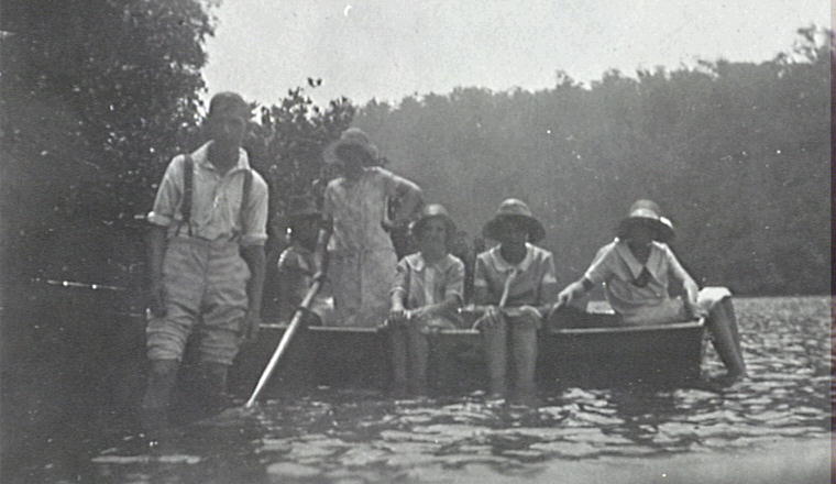 Boating, Narrabeen Lagoon, 1925