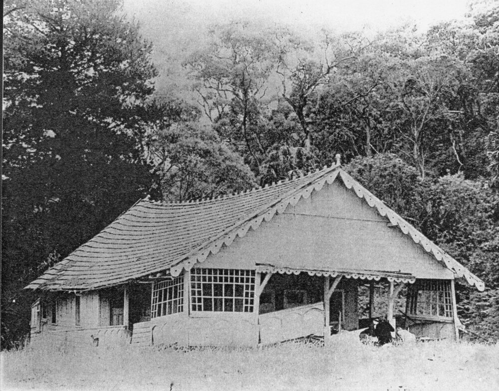 Cottage at the north end of Currawong, taken the day after it collapsed, Currawong Beach, 1978