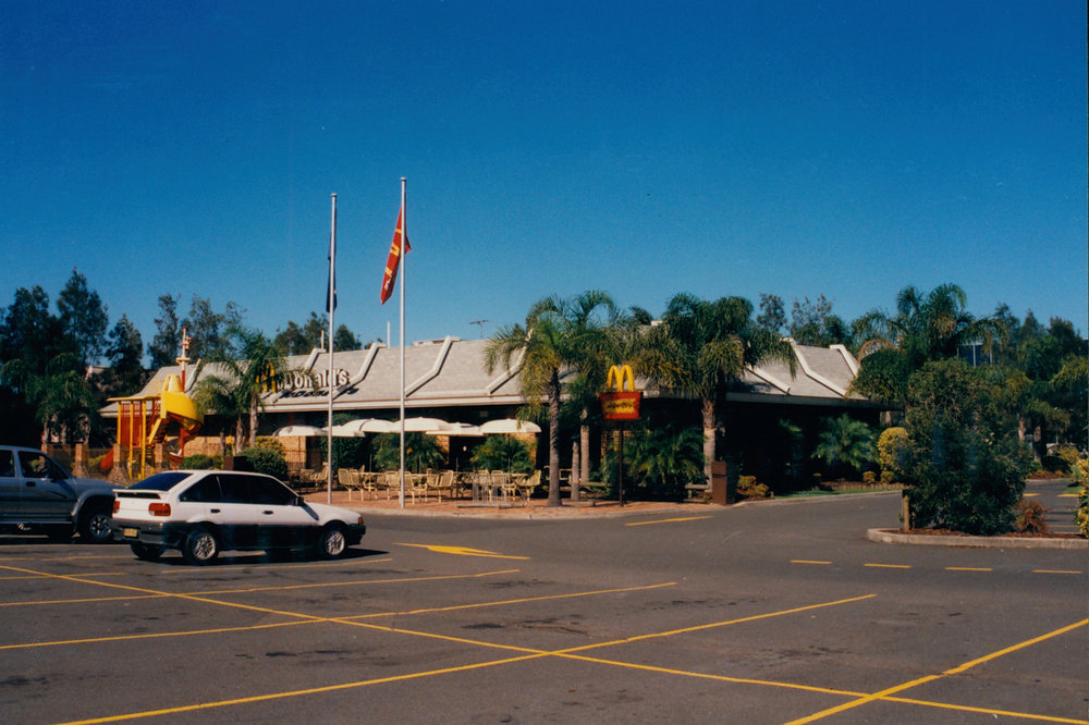 McDonalds with car park, Warriewood, 1995