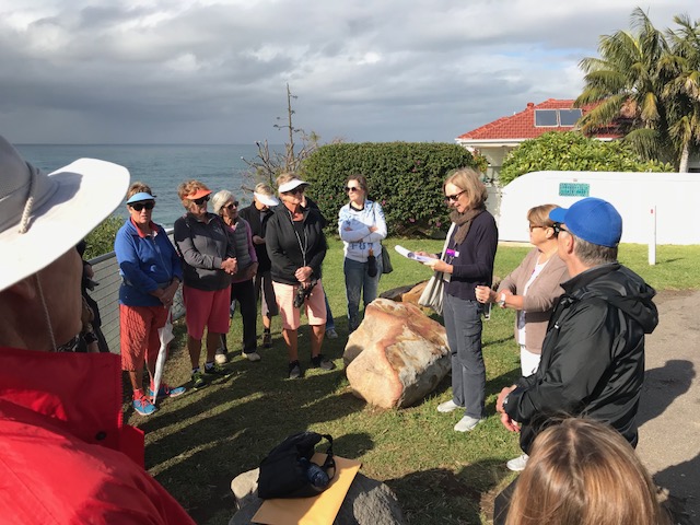 Tour group at Bungan Beach
