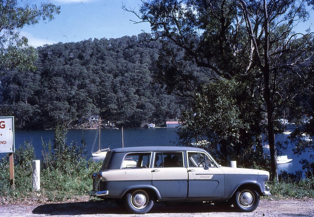 Car parked at Church Point. 