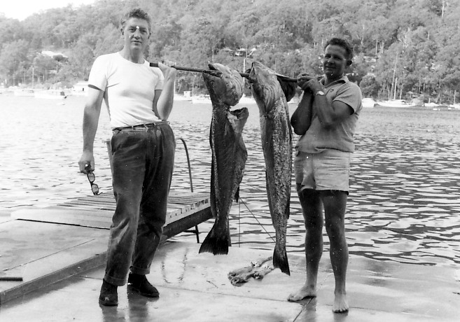 Fisherman with Jewfish, Church Point