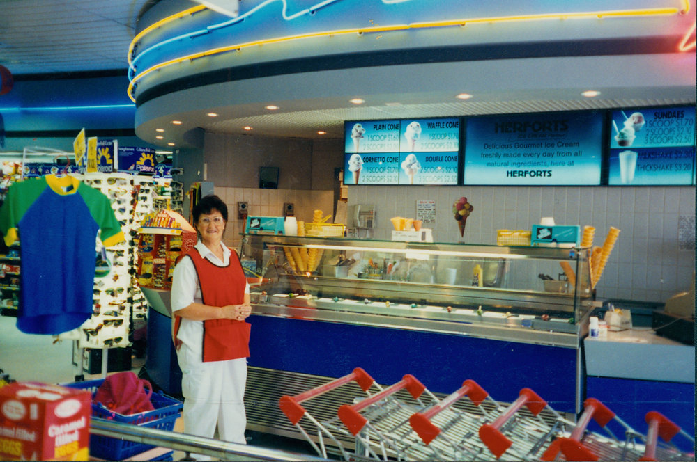 Irene, Avalon Beach Ice-cream shop, 1995