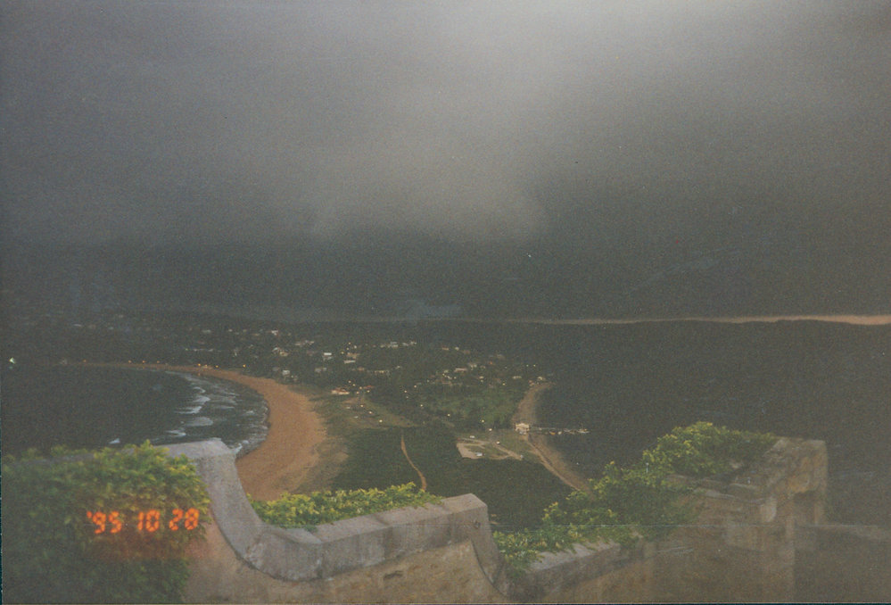 Moments before the blackout, Barrenjoey lighthouse, 1995