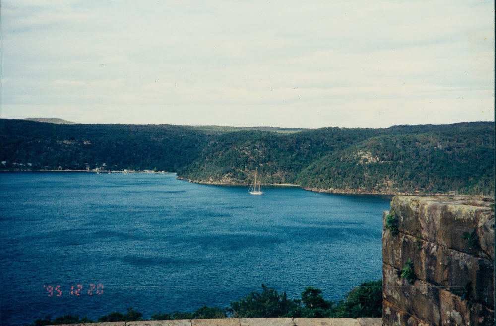 'Cambrias' sailing ship first visit to Pittwater, 1995