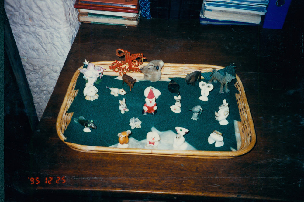 All the animals come to Cottage Two for Christmas, 1995