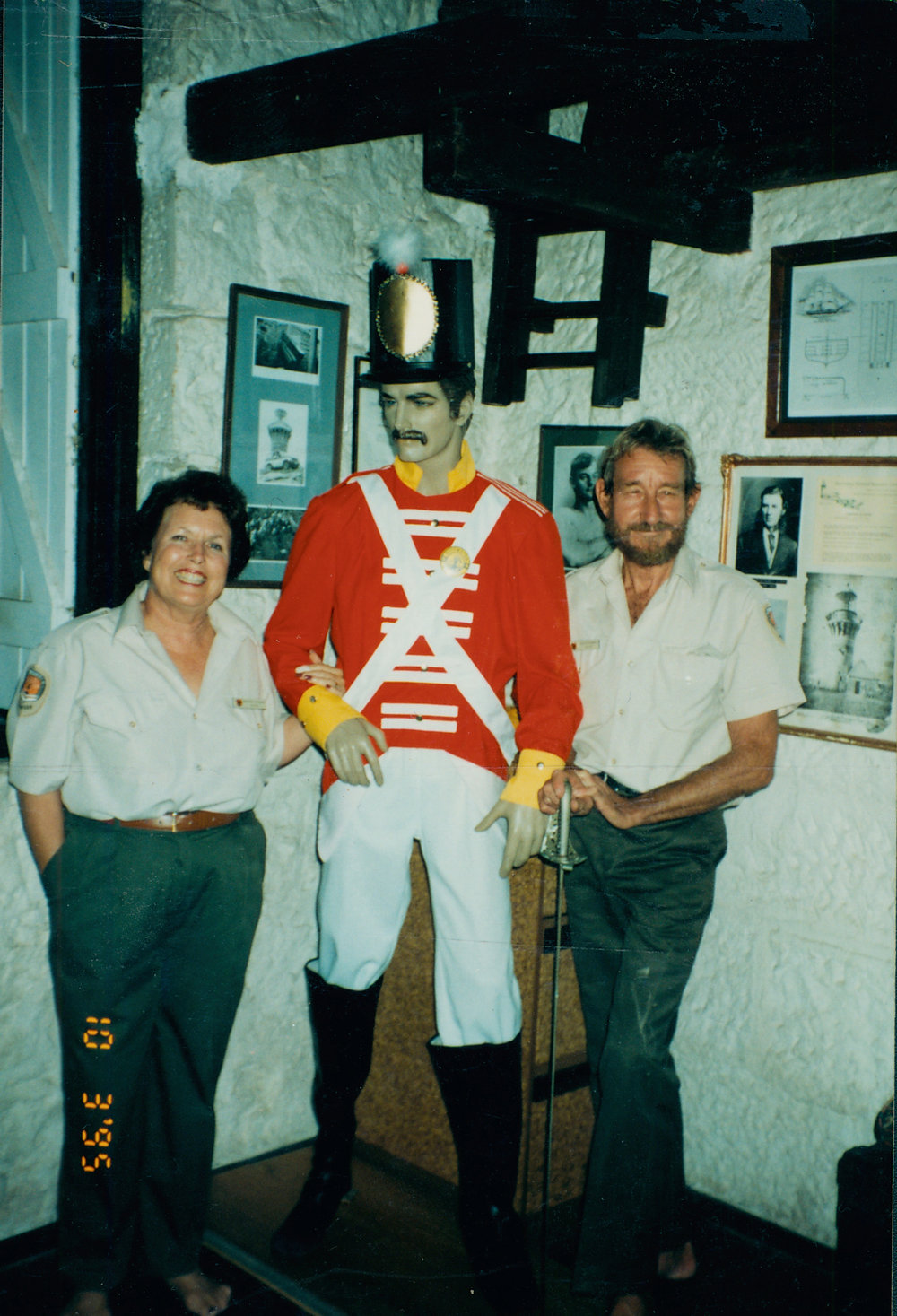 Bridget and Jervis Sparks with First Fleet soldier