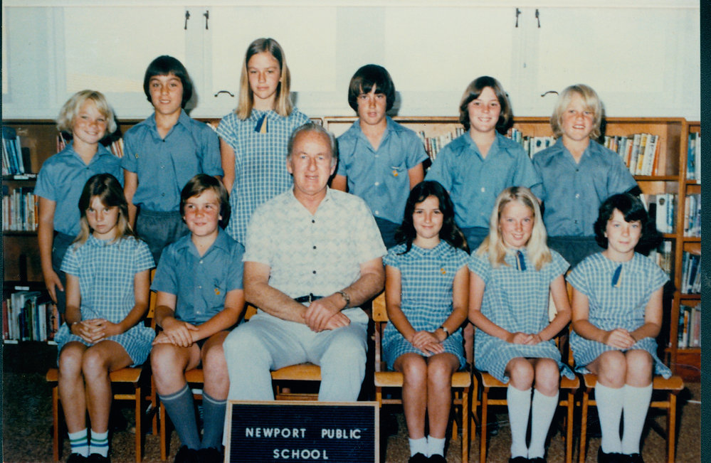 Mr. Kennedy and prefects, Newport Public School, 1978