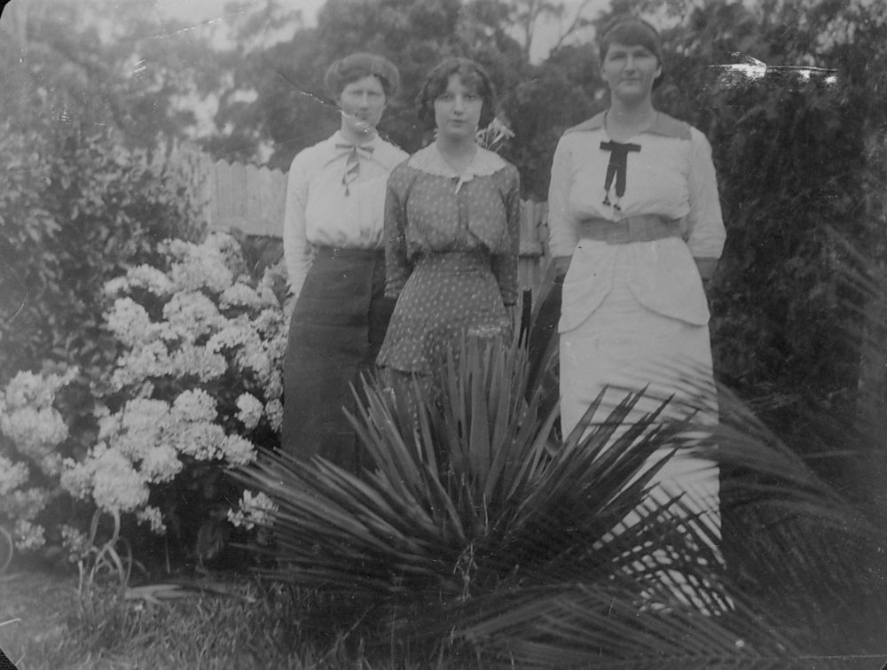 Kate Wyndham with her friends at Mona Vale.