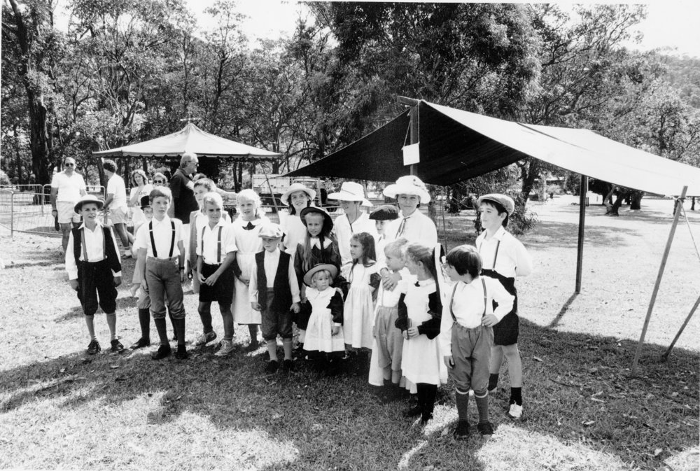 Pupils at Tent Day, Newport Public School, 1988