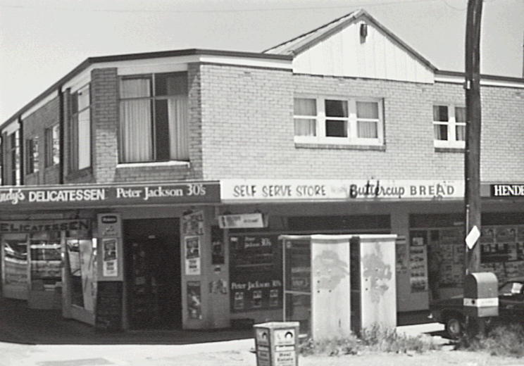 Shops in Gondola Road, North Narrabeen. 1989.