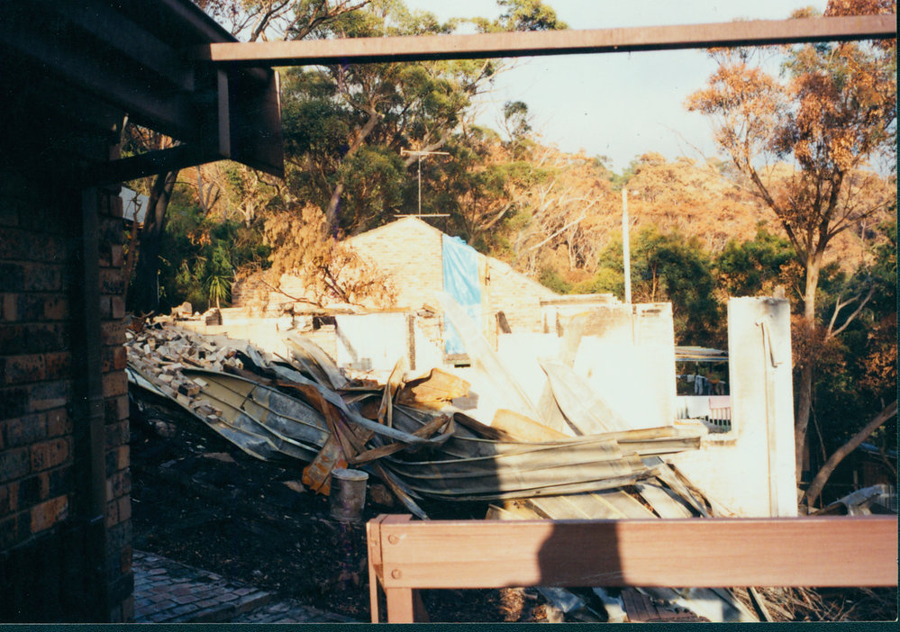 Remains of house on Kuttabul Place, Elanora Heights, 1994