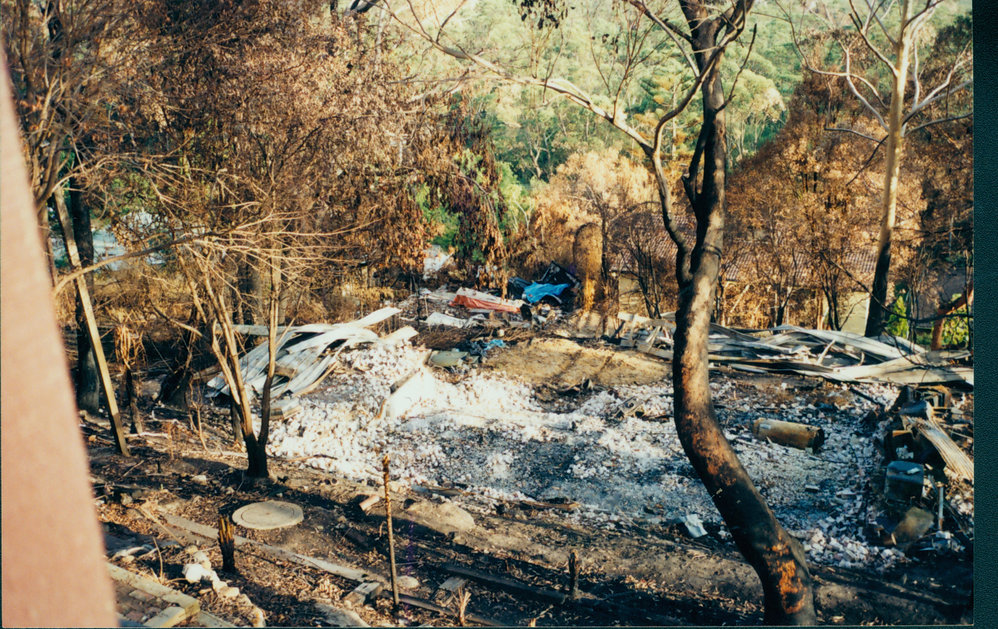 Site of house burnt down on Kuttabul Place, Elanora Heights, 1994