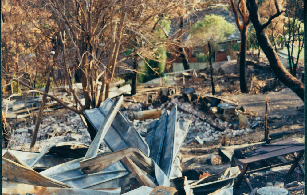Site of house burnt down in Kuttabul Place, Elanora Heights, 1994