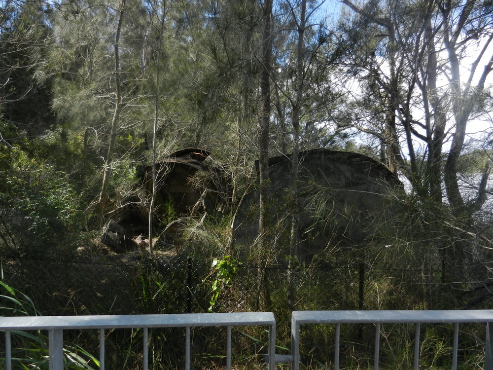 Remains of the cement works situated along the Narrabeen Lagoon Trail. 