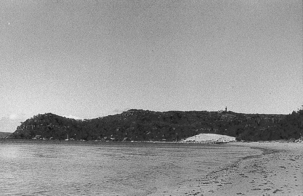 Snapperman Beach looking towards Palm Beach Wharf and Station Beach, Palm Beach, 1975