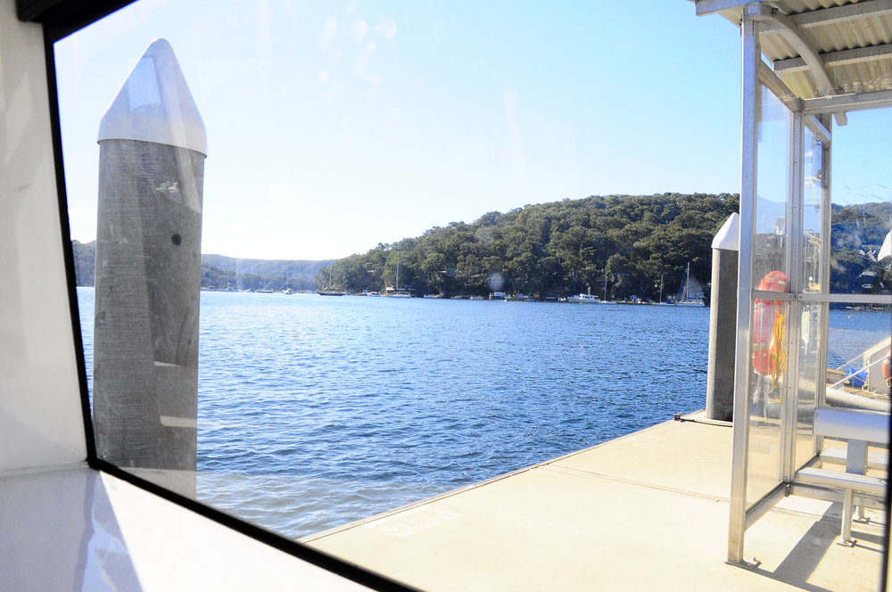 Looking out to Scotland Island from Church Point Wharf.