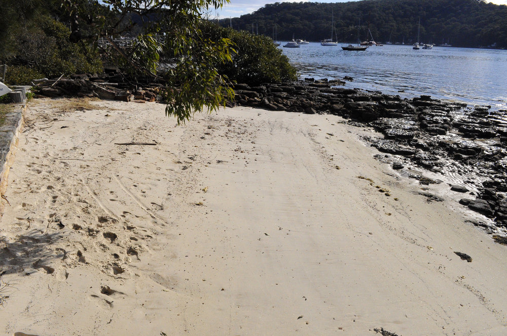 A beach on Scotland Island. 2013.