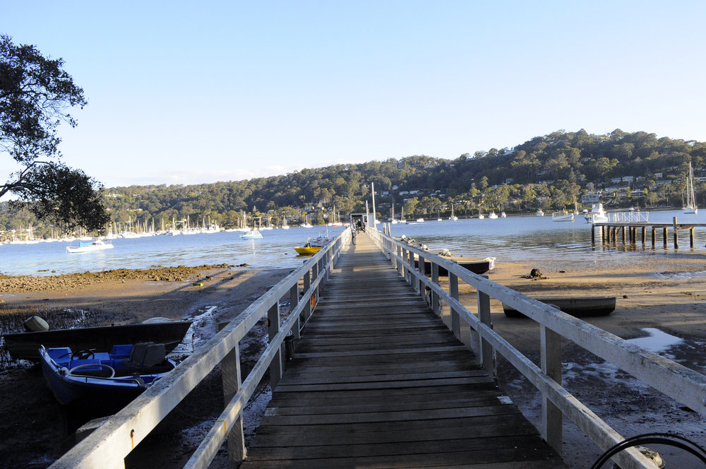 View from a jetty out to Pittwater, 2013