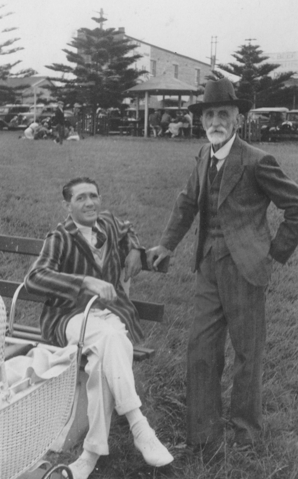 Dominic Trim and Noel Roberts at Dee Why Beach