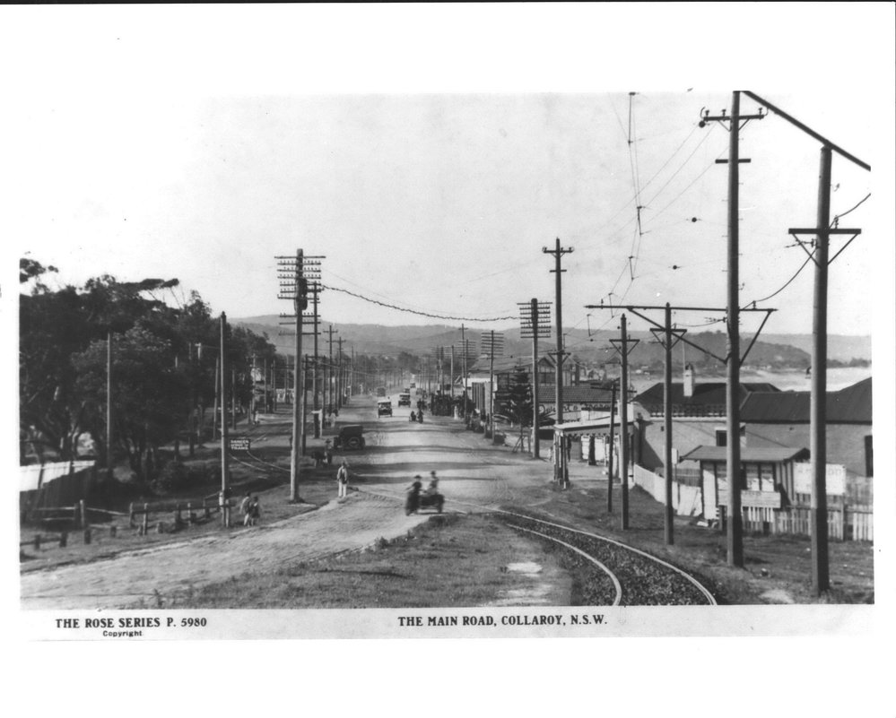 Pittwater Road, Collaroy showing Tram lines