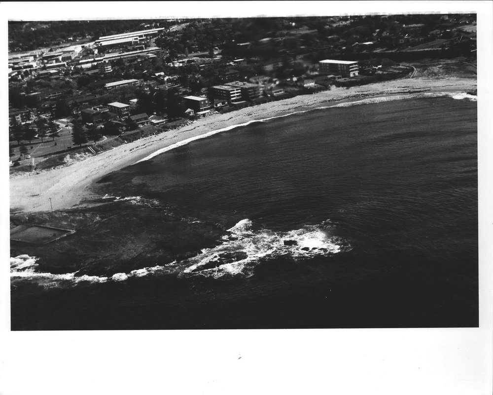 Aerial view of Basin Beach, Mona Vale and Mona Vale Rock Pool