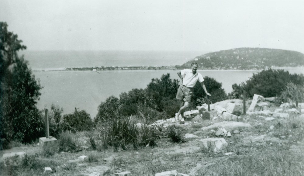 View from West Head towards Palm Beach, c 1948