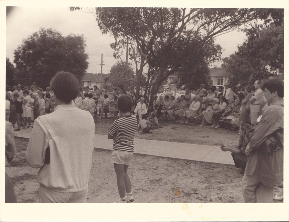 Crowd Watching the Opening of the North Balgowlah Community Centre