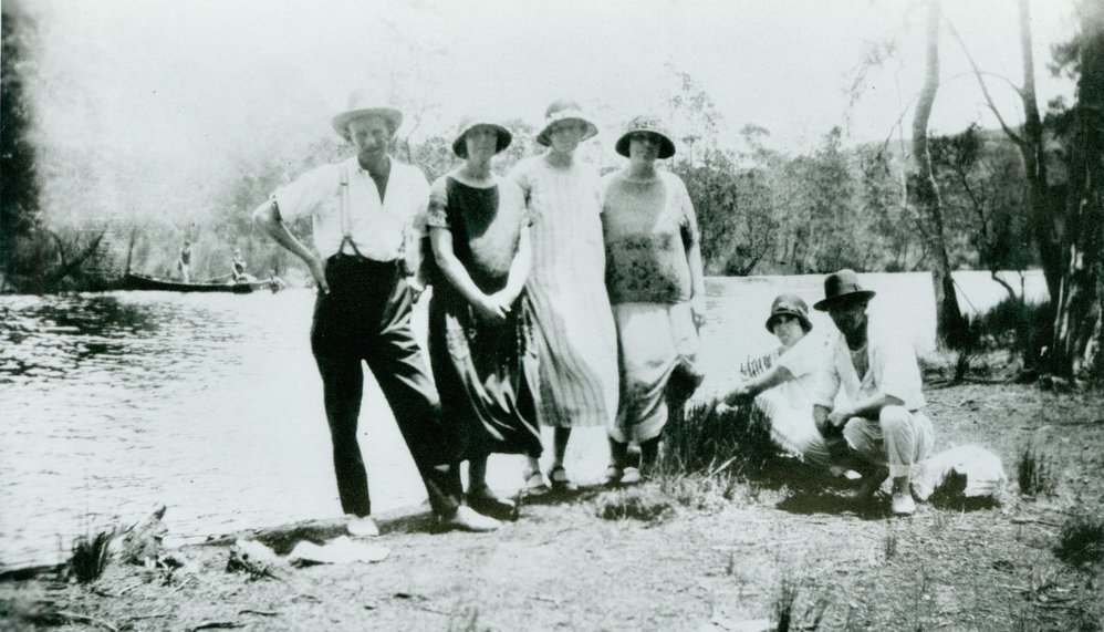Tyrrell family picnicking at Narrabeen Lagoon