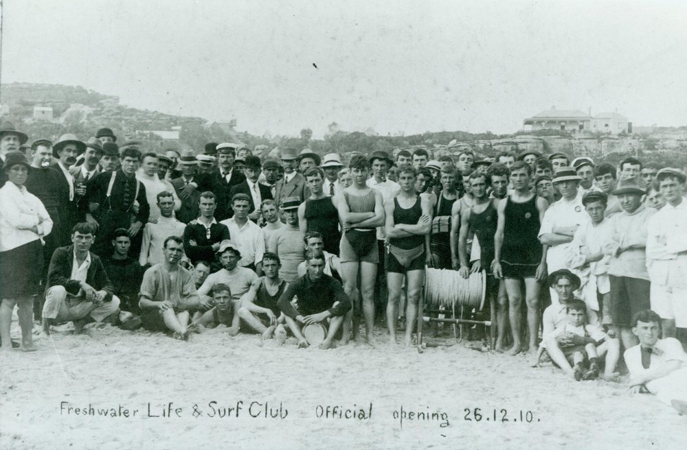 Freshwater Surf Life Saving Club official opening 1910