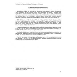 St Matthew's 150th Anniversary