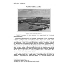 School of Artillery and North Fort North Head