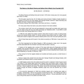 History of Manly Rowing