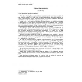 Training Ship Condamine Naval Cadets