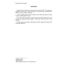 Horsham Park Seaforth