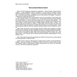 Manly and District Maternity Hospital