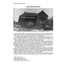 Manly Cottage Hospital Nurses Home