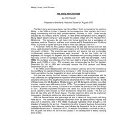 Manly Ferry Services