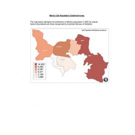 Manly LGA Population Catchment Area 2001