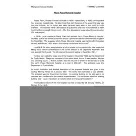 Manly Peace Memorial Hospital