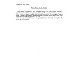 Manly Waters Private Hospital